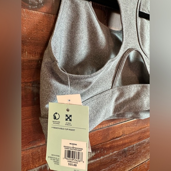 DSG Crossback Compression Bra ~ Dark Heather Gray - Picture 4 of 4